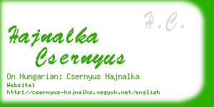 hajnalka csernyus business card